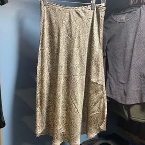 Leopard MIDI Skirt.